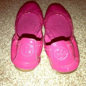 Tory Burch Eddie Flats - Fuchsia Size 8